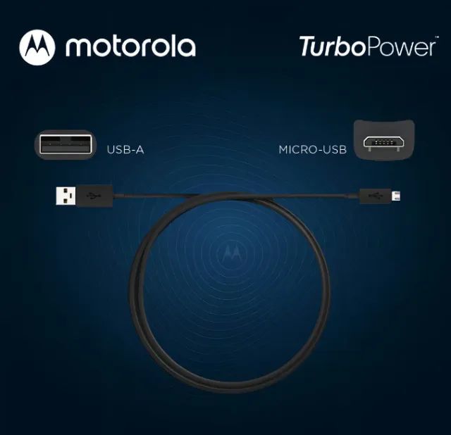 Cabo De Dados Motorola Usb-A Para Micro-USB 2 Metros Charge/Sync Preto - Foto 4