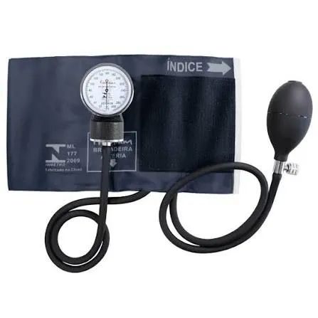 Esfigmomanômetro Aneroide - Medidor de Pressão Arterial - Azul