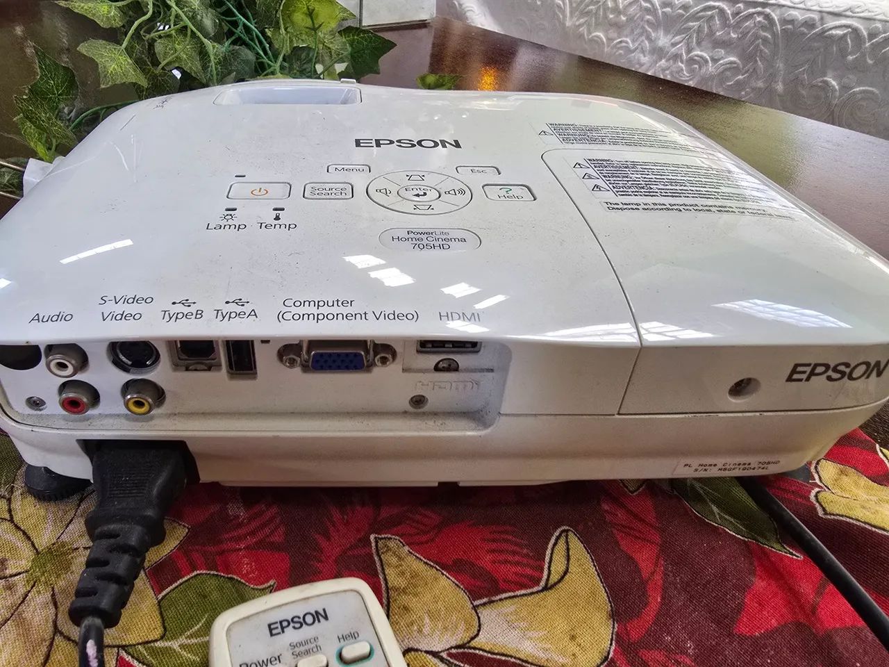 Projetor Epson Home cinema 705hd  - Foto 5