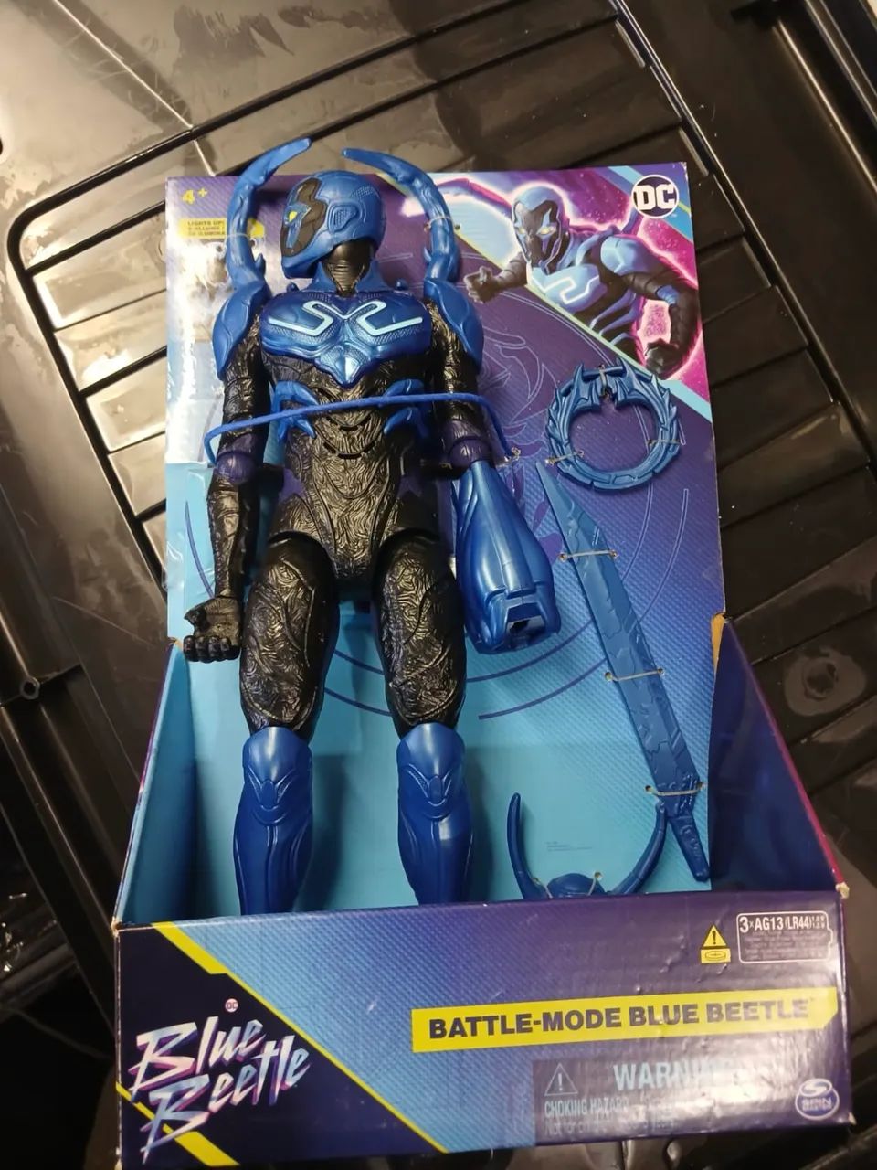 Besouro azul eletrônico completo 30cm DC