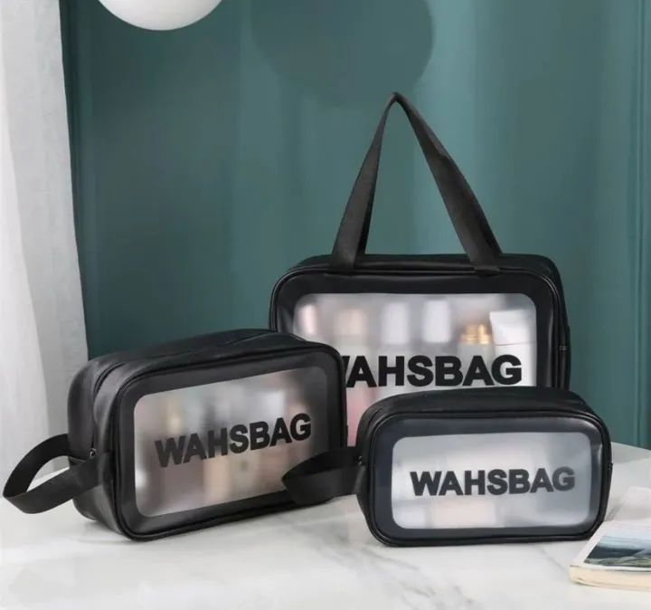 Kit de Necessaires Transparentes - Wahsbag