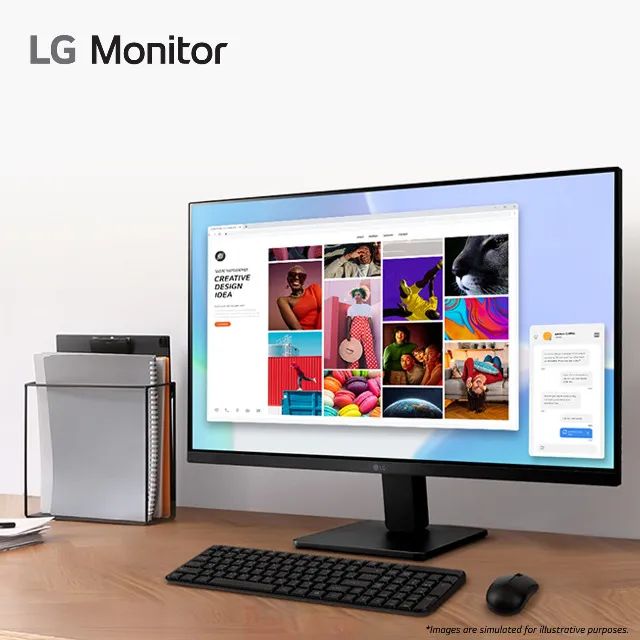 Monitor Gamer LG 24 pol. Full HD, IPS, 100Hz, 5ms, HDMI, Preto, Novo Lacrado - Foto 2