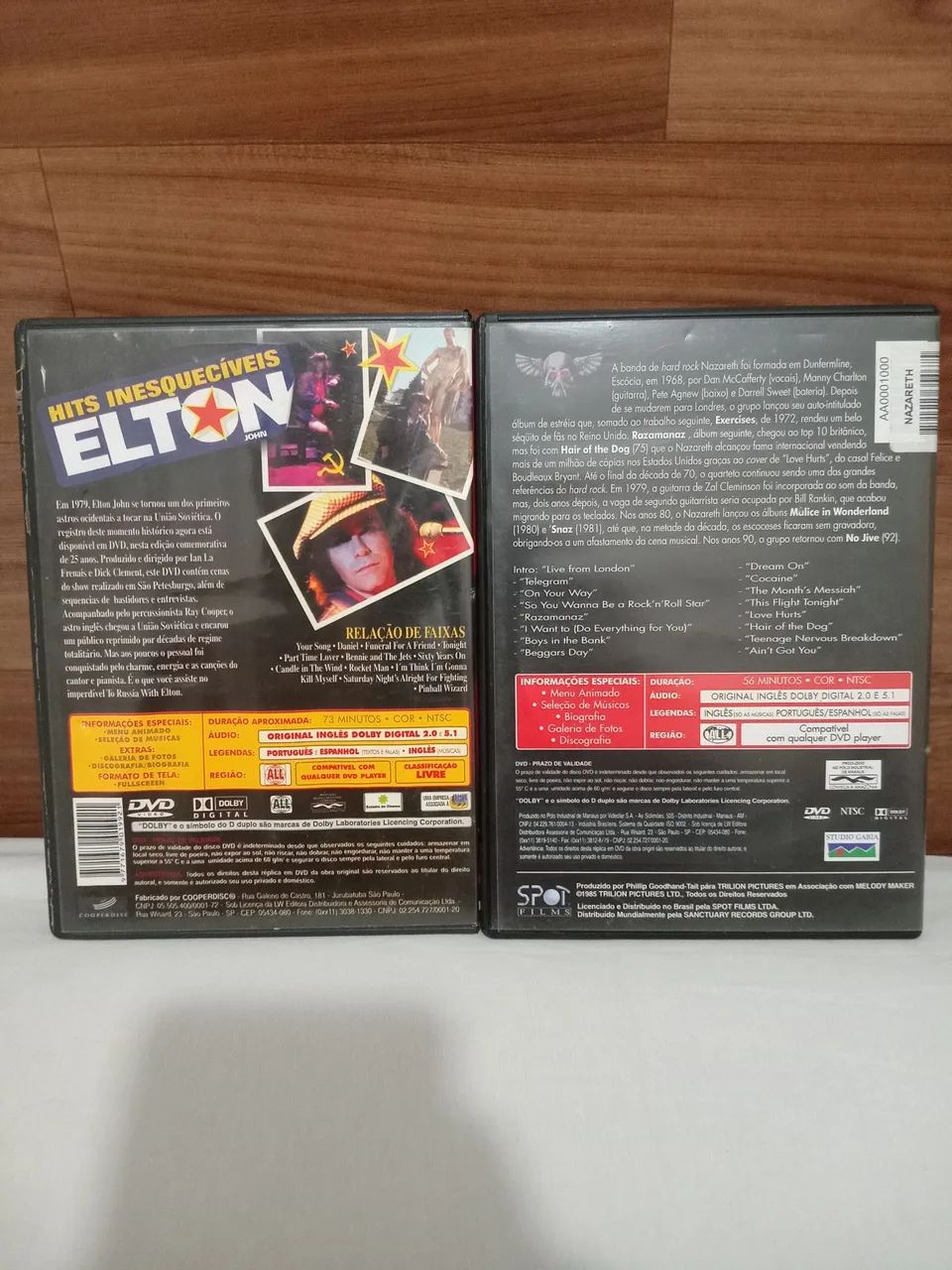 DVDs Elton John e Nazareth  - Foto 2