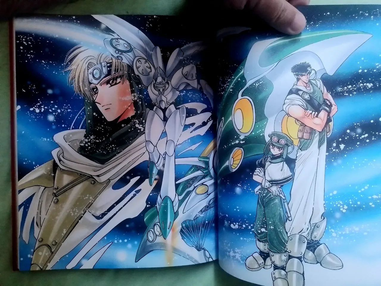 Artbook Guerreiras Mágicas de Rayearth 2 de 1996 original japonês - Foto 5