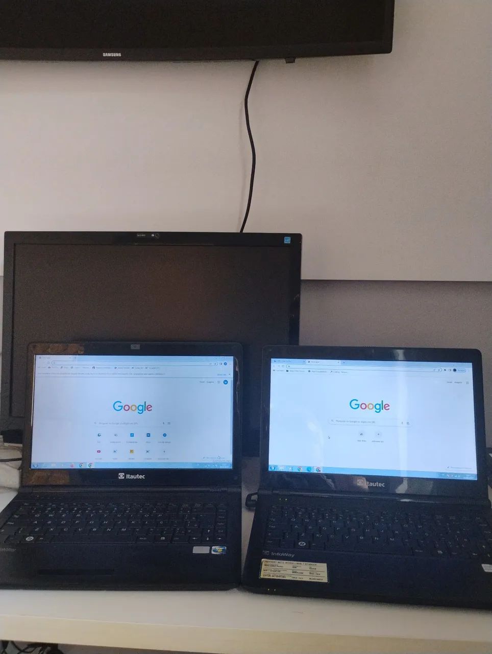 02 Notebooks Itautec W7425 Infoway Usado - Foto 3