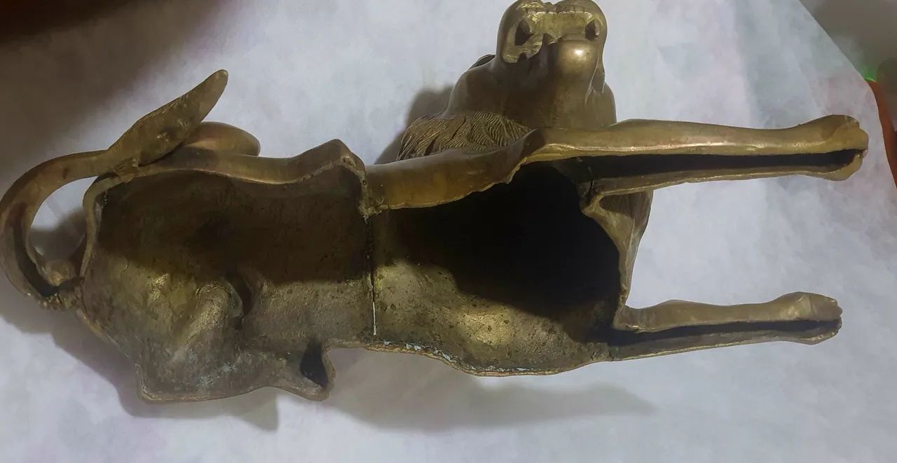 Estátua de Leão em Bronze - Antiguidade - Foto 5