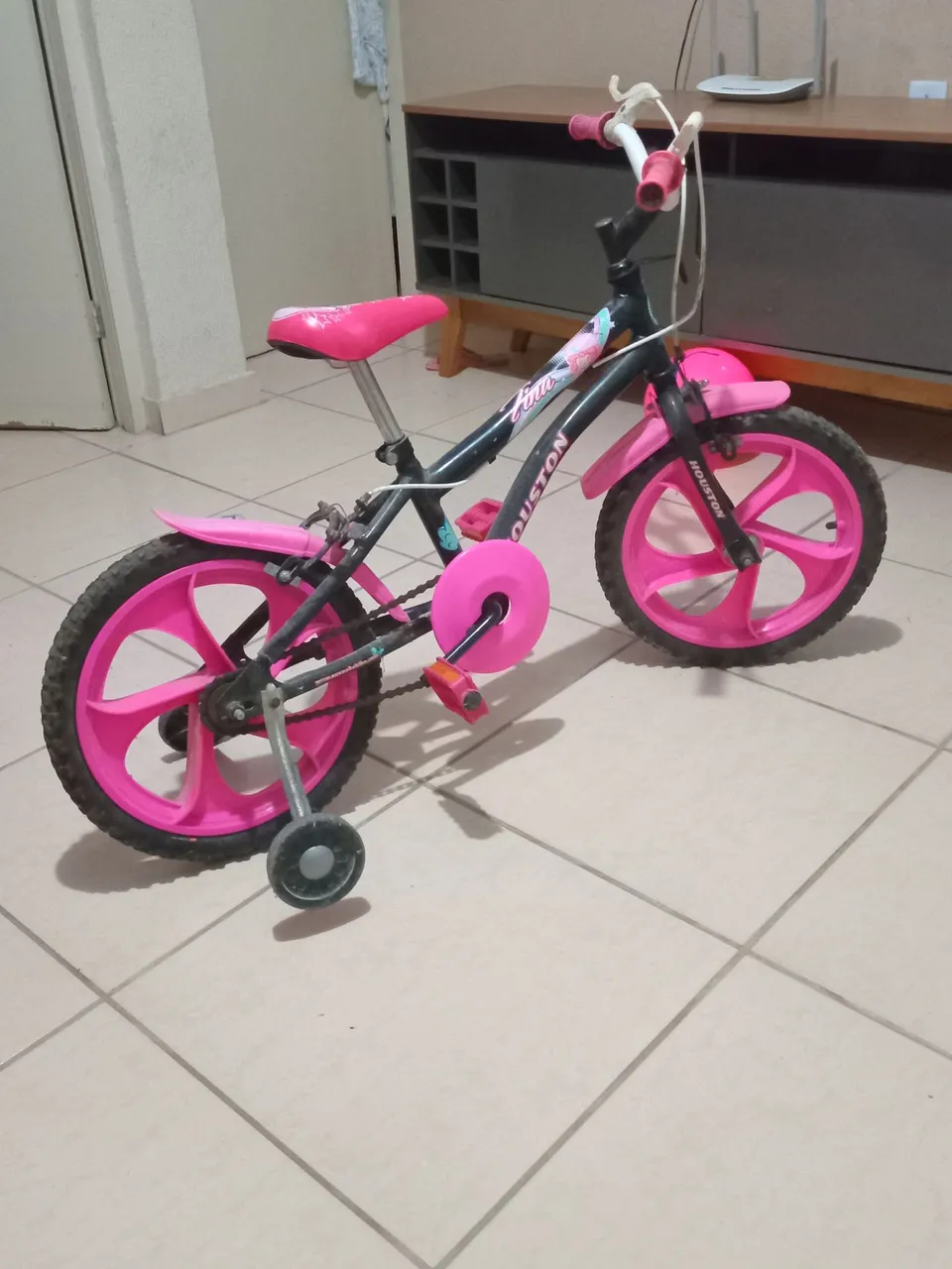 Bicicleta Infantil Houston Aro 16 Rosa