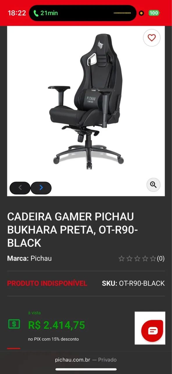 Cadeira Gamer Pichau Bukhara  - Foto 5