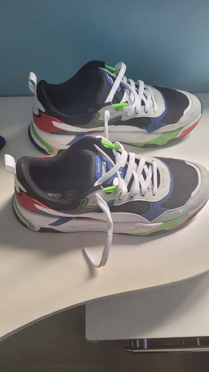 Tênis Puma Trinity Preto e Branco - Foto 2