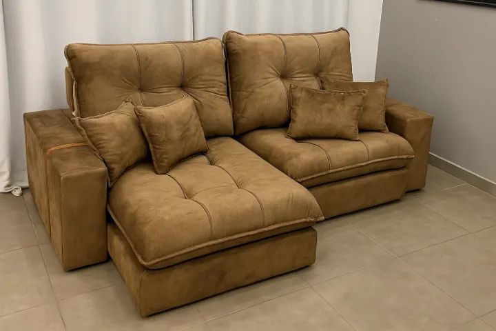 Sofá Retrátil e Reclinável Gleice - Foto 3