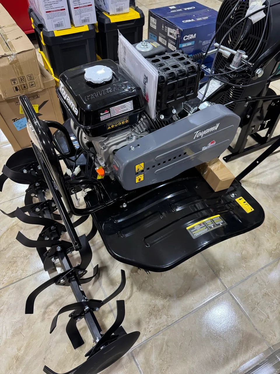 Motocultivador a Gasolina 7Hp Completo C/ Acessórios 212cc - TT90 Toyama  - Foto 4