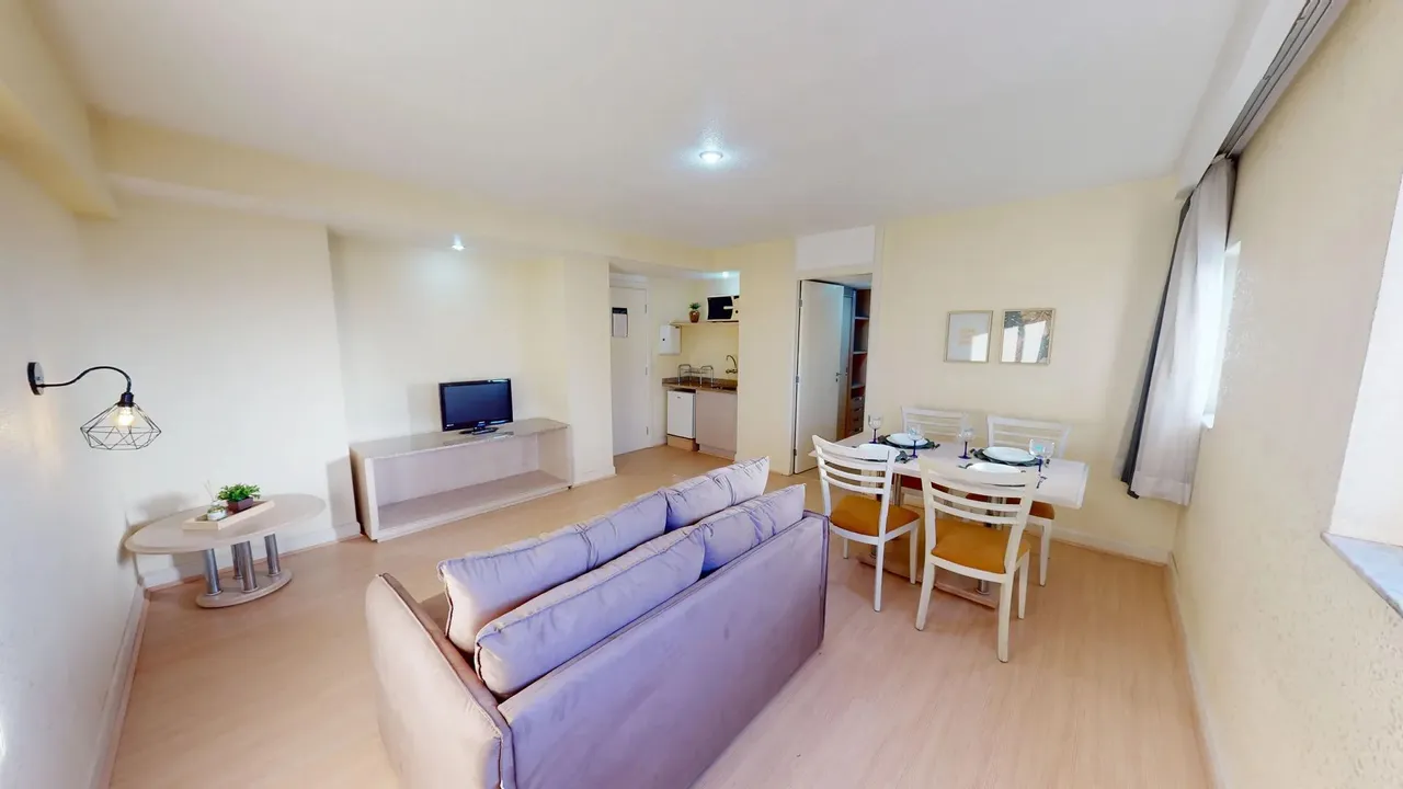 Apartamento Mobiliado 1 Dormitório para Aluguel por Período Flexível