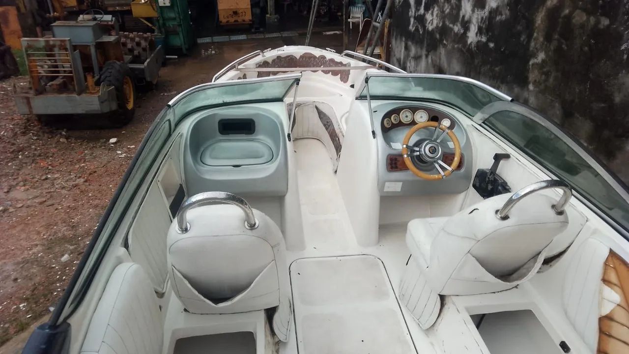 Lancha 23 pes motor mercuri 145 cavalos top - Foto 8