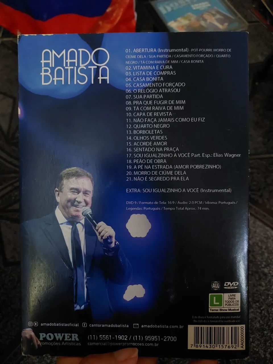 2 DVDs originais Amado Batista - Foto 4