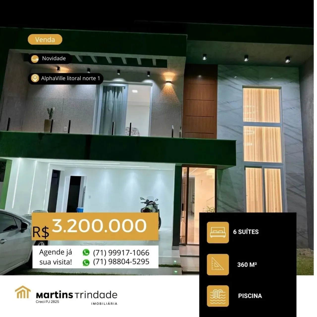 CASA RESIDENCIAL em CAMAÇARI - BA, Alphaville litoral Norte 1