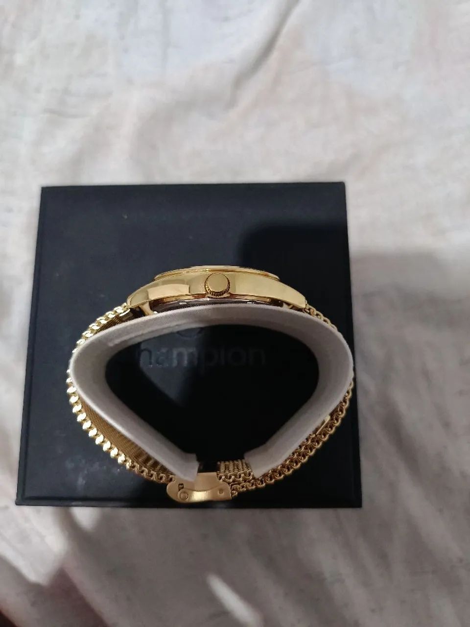 Relógio Champion Dourado Feminino - Foto 2