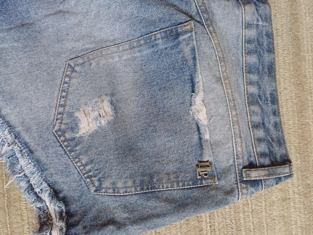 Shorts Jeans Destroyed Feminino - Foto 3