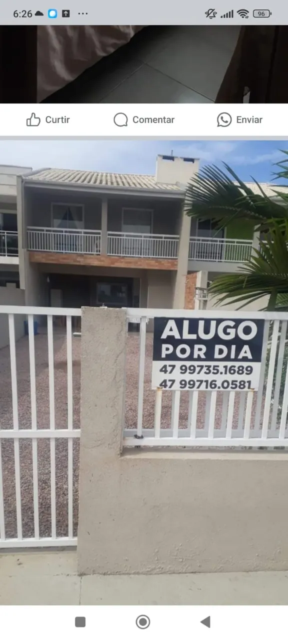 Sobrado livre em Guaratuba *