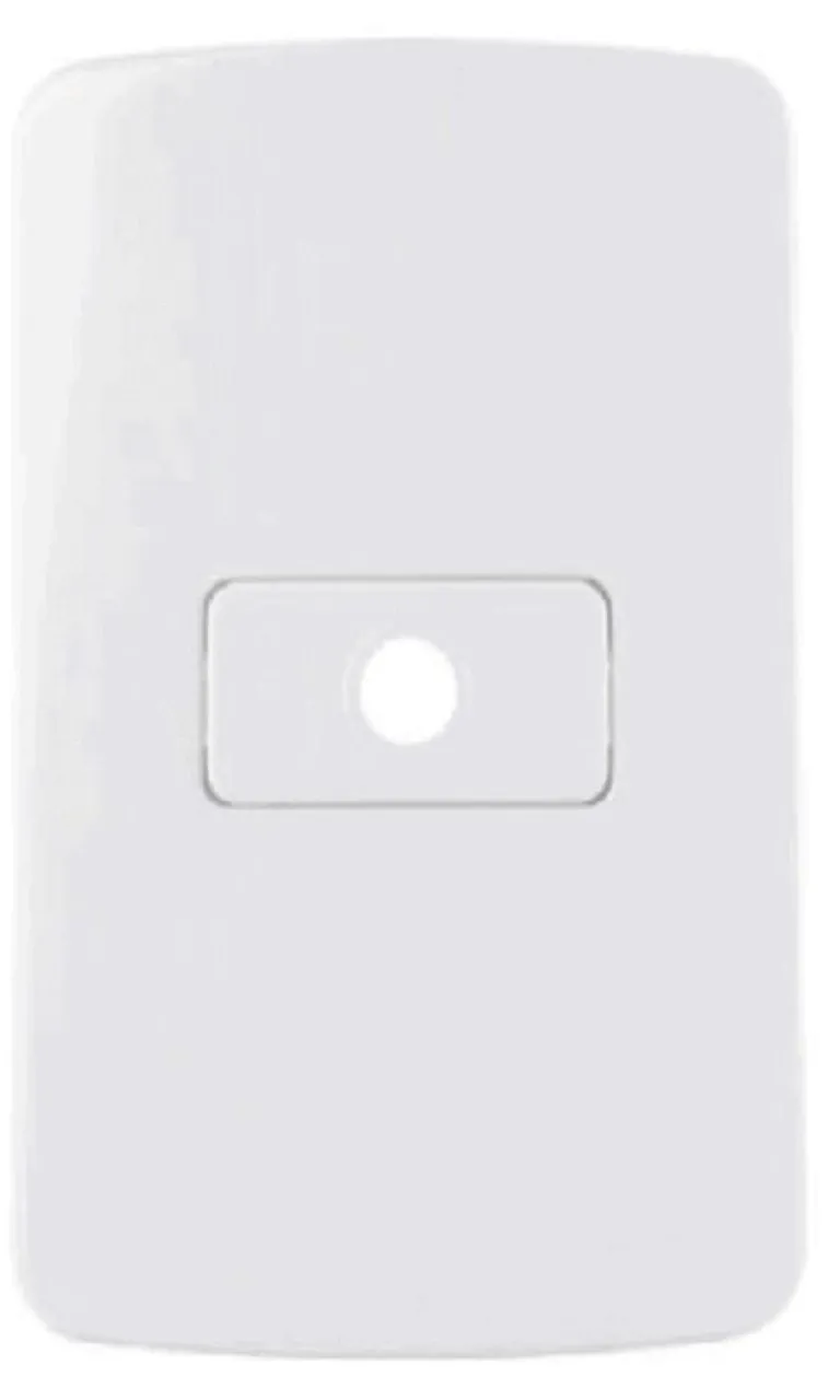 Tomada/Interruptor - Placa com um furo simples para instalações Elétricas