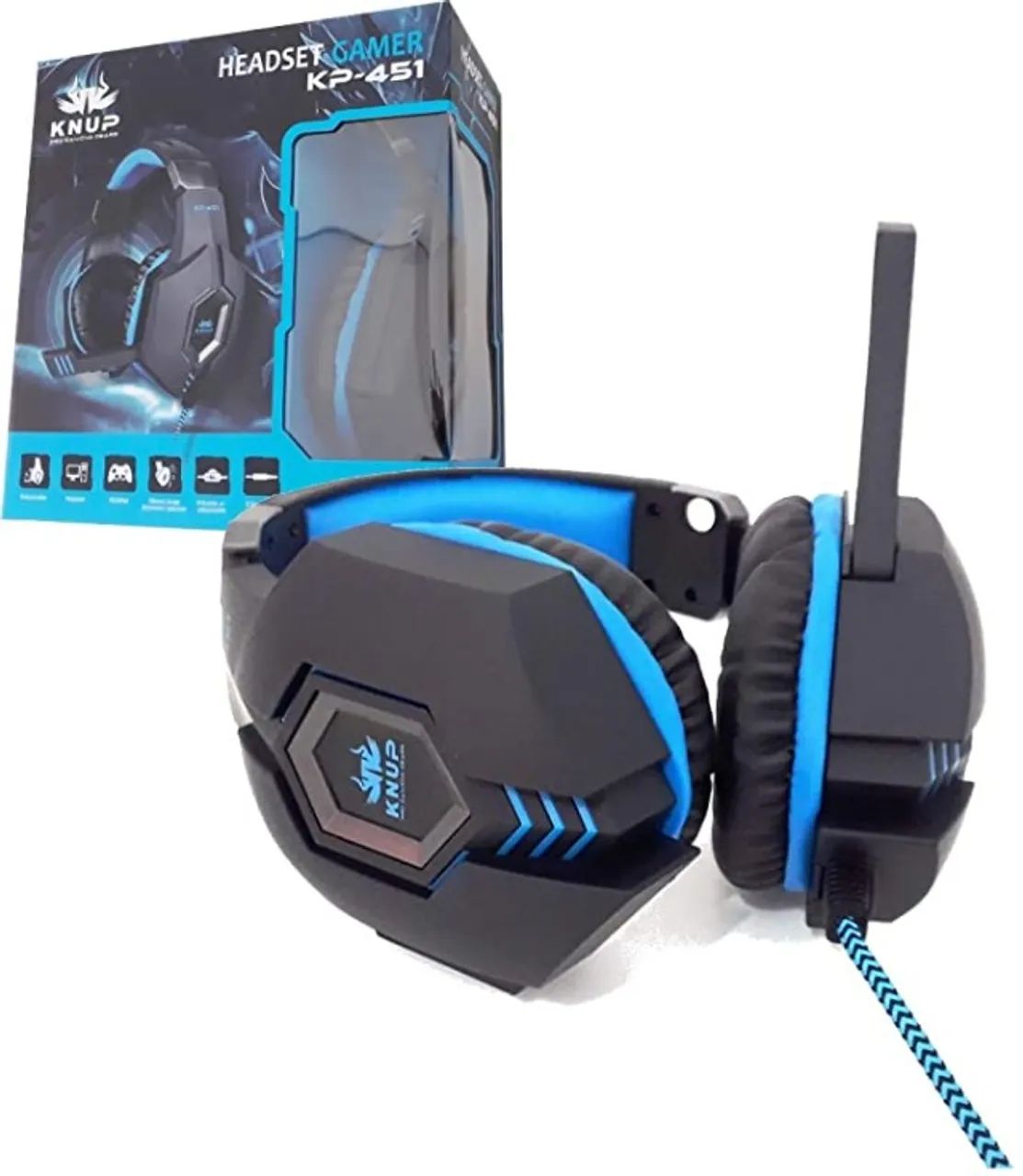Headset Gamer Knup KP-451 P3 Ideal P/ Celular e Console (PS4 e Xbox) -WZetta - Foto 2