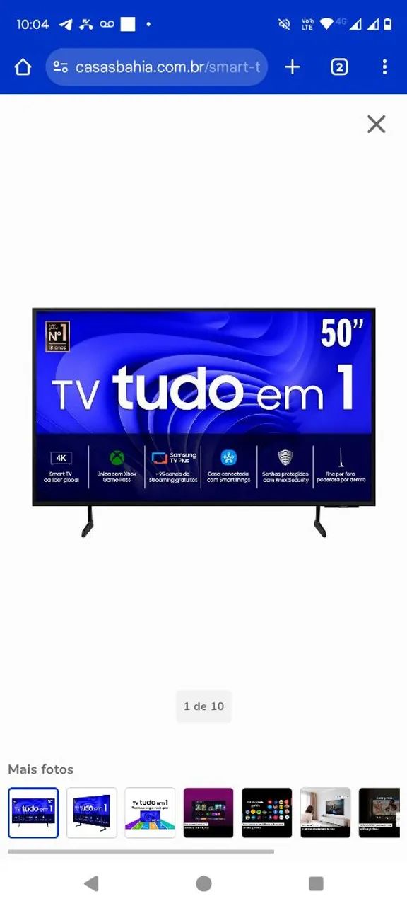 TV Samsung 50 polegadas 4K Smart