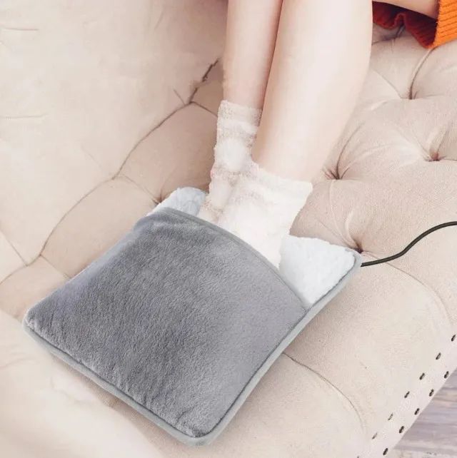 Almofada Aquecedor de Pés Elétrica Térmica USB 