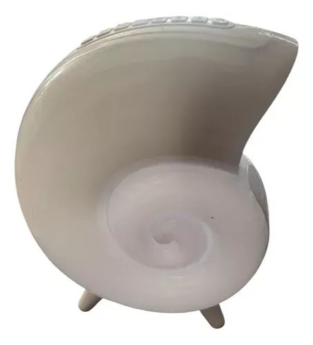 Caixa De Som Concha Bluetooth Música Led Luz Inteligente - Foto 4