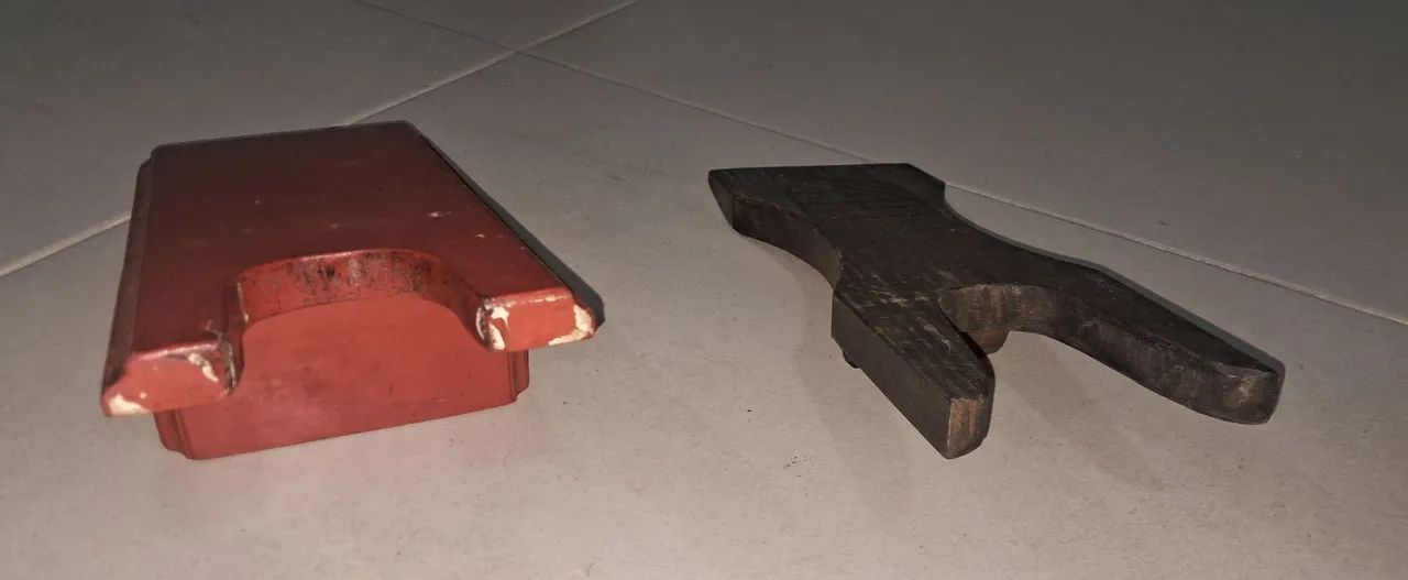 Par de descalçadeiras de bota em madeira, leve e resistente  - Foto 5