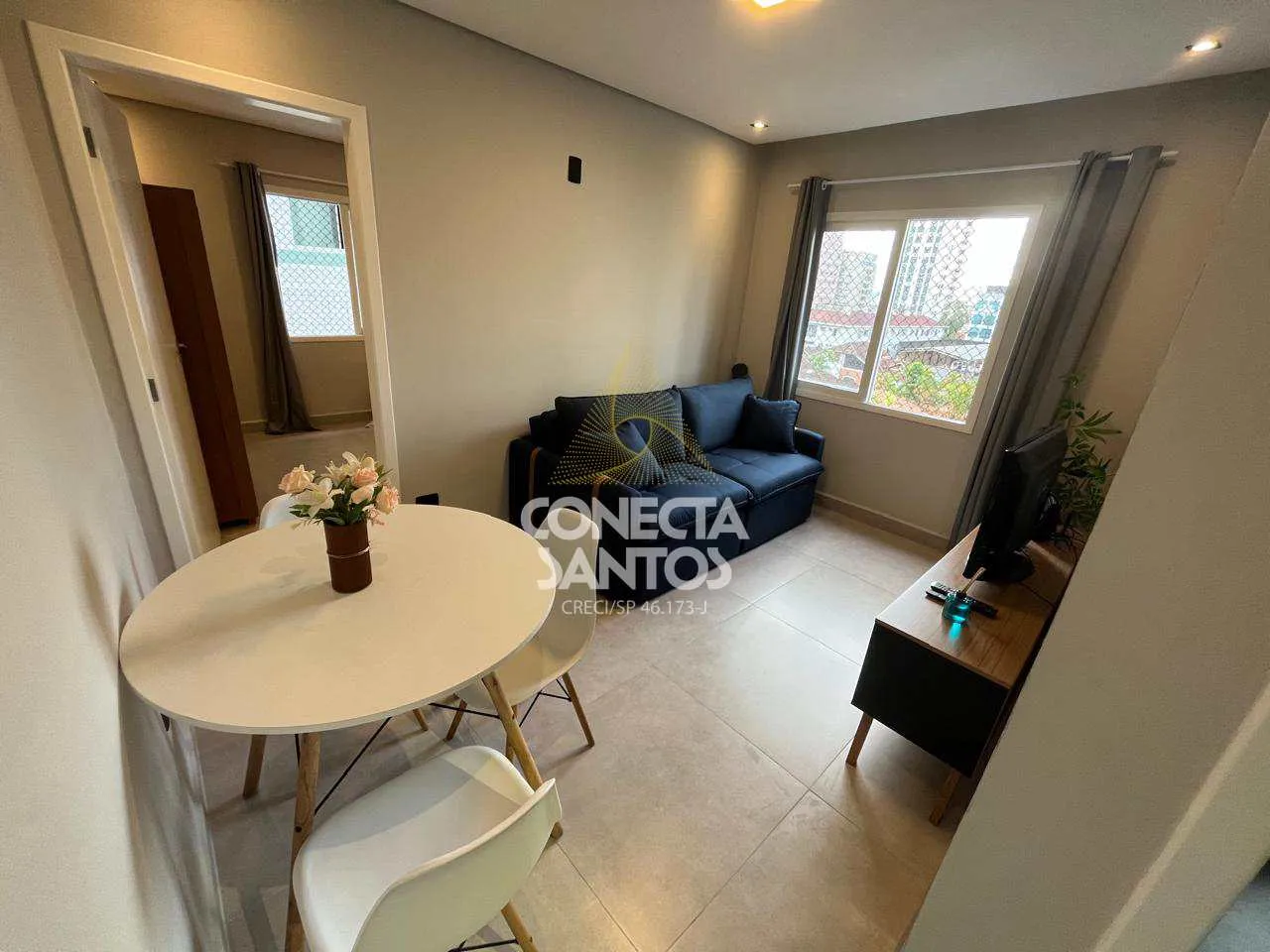 Apto com 1 quarto, Centro, São Vicente - Cod: 1348