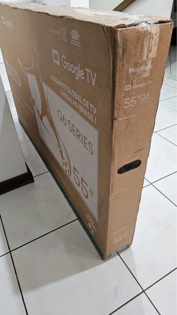 Smart TV 55" Hisense Ultra HD 4K QLED Q6N Produto Novo  - Foto 5