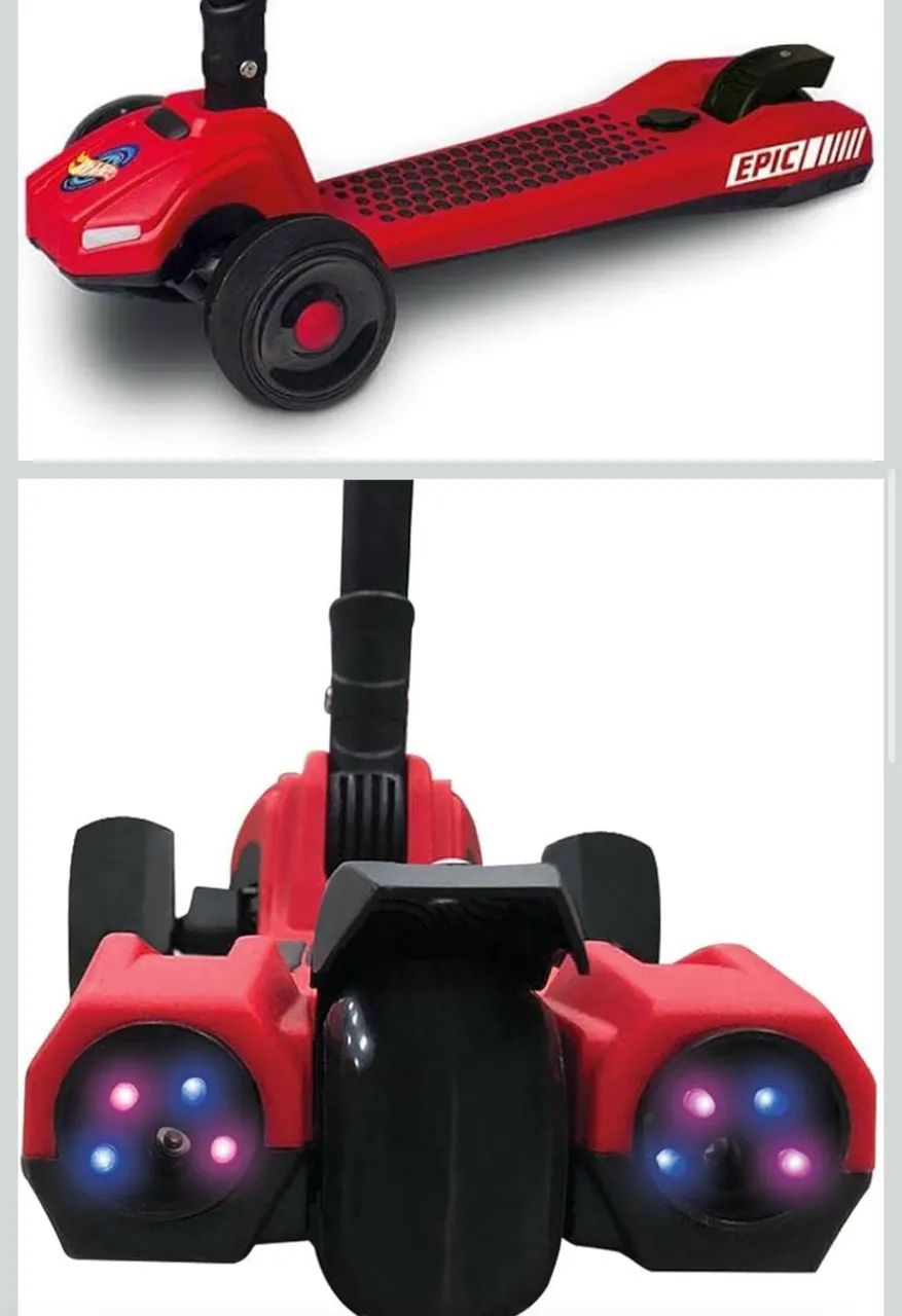 Patinete max turbo com fumaça e luzes - Foto 3