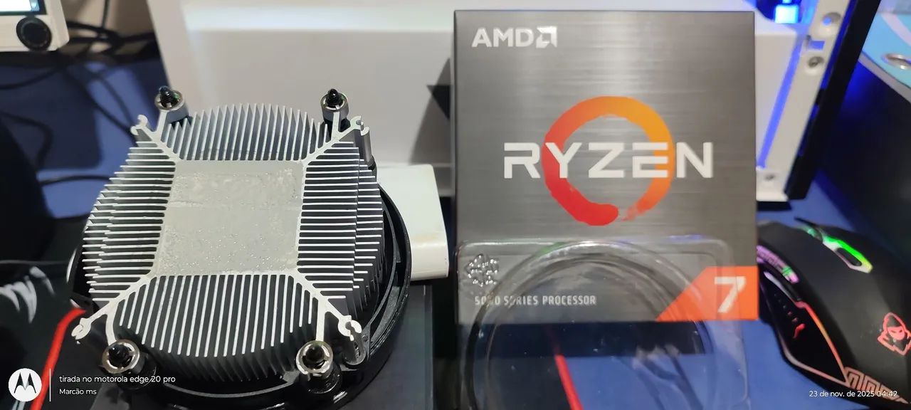 Cooler p/ processador AMD ORIGINAL nunca usado p/ 7 5700x a pasta térmica veio de fabrica  - Foto 2