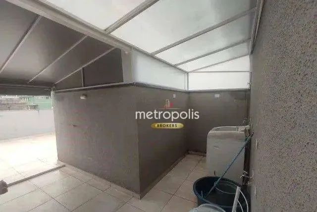 Cobertura com 2 dormitórios para alugar, 80 m² por R$ 2.500,02/mês - Vila Curuçá - Santo A - Foto 10