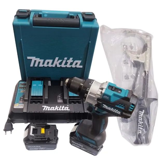 Kit Completo Parafusadeira Dhp486z 18v Com 2 Baterias Makita - Foto 2