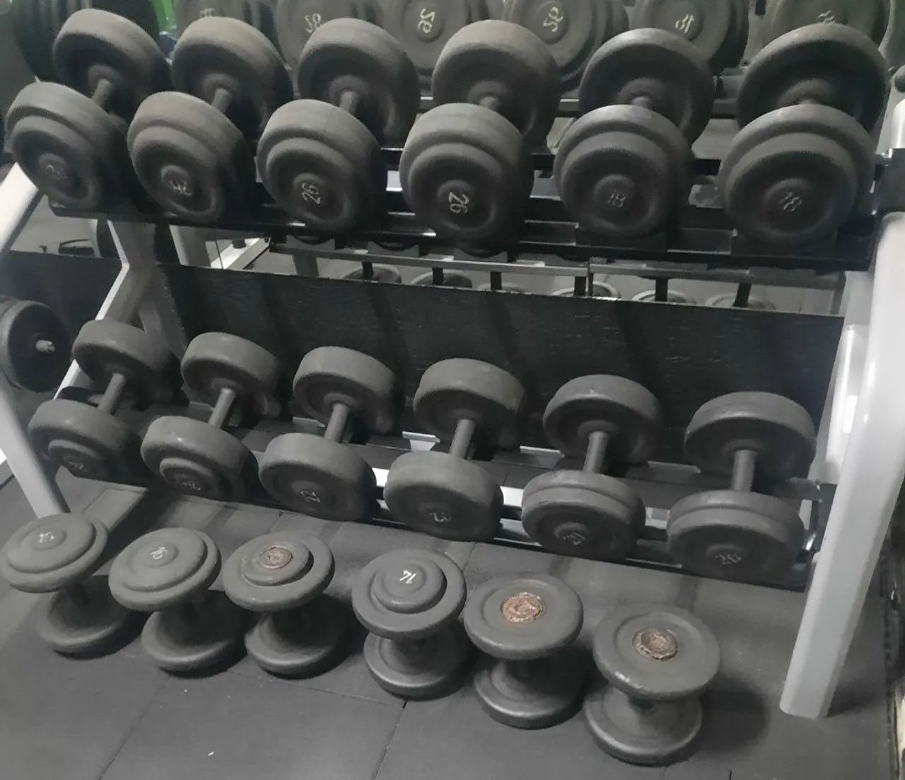 Estante para dumbells halteres 