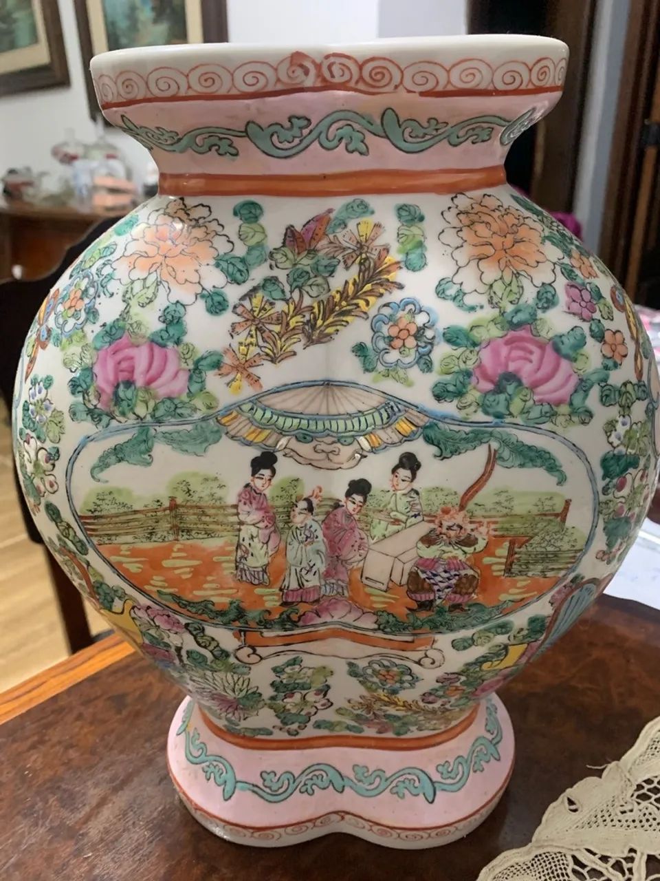 Vaso de porcelana chinesa original 