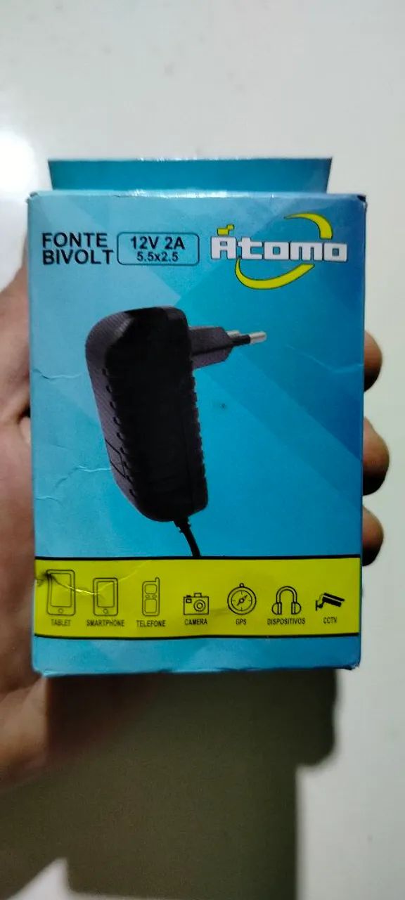 Fonte Bivolt 12 volts 2 Amperes 