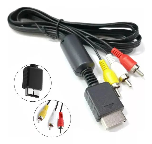 Cabo ps2 componente Playstation 2 audio e video 1.8m rca - Foto 3