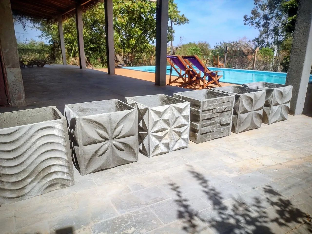 Vasos 3d de cimento 64294093086849121