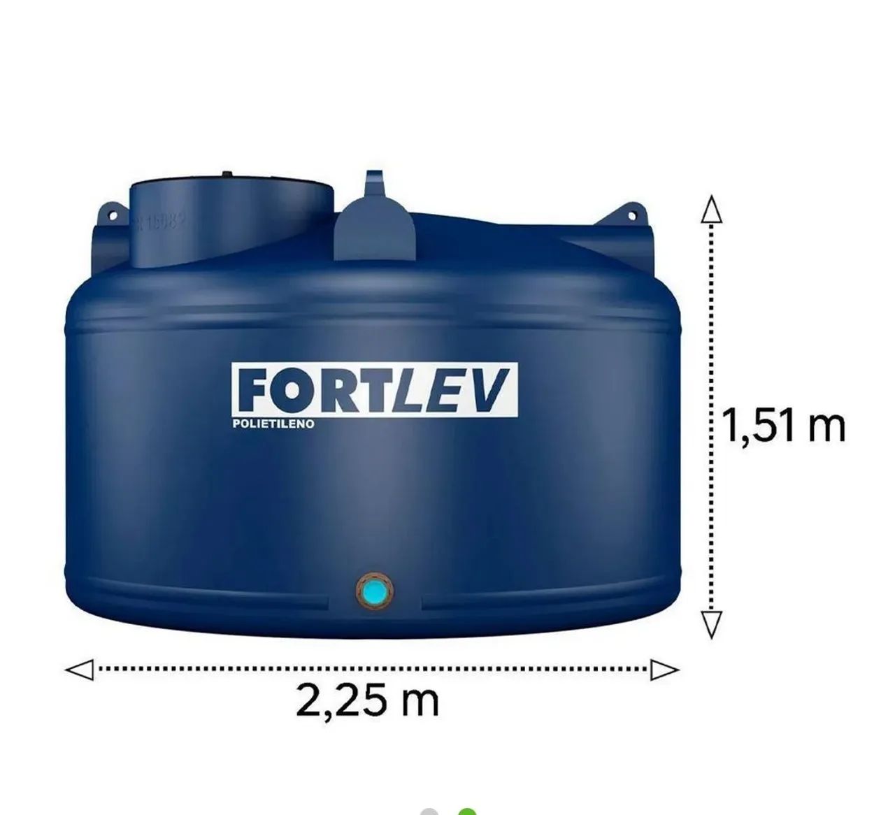 Caixa d'água 5.000 litros Fortlev