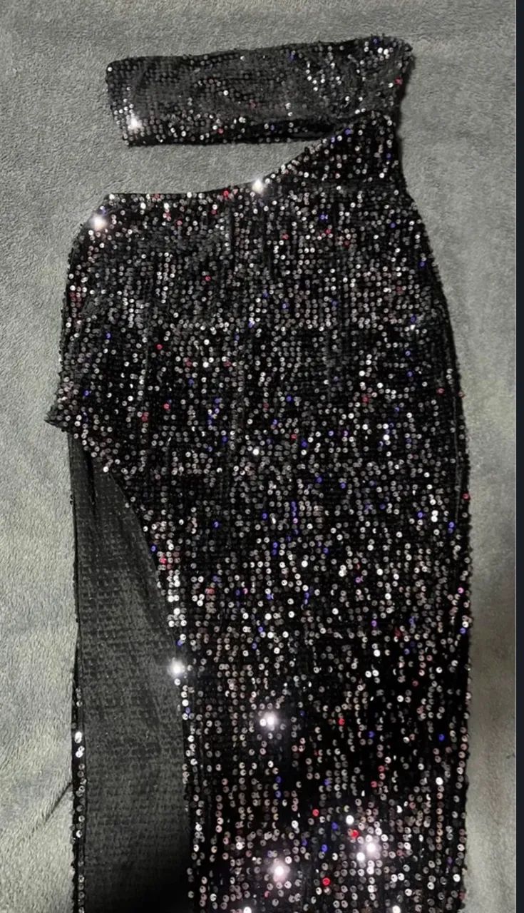 Vestido de paitê preto