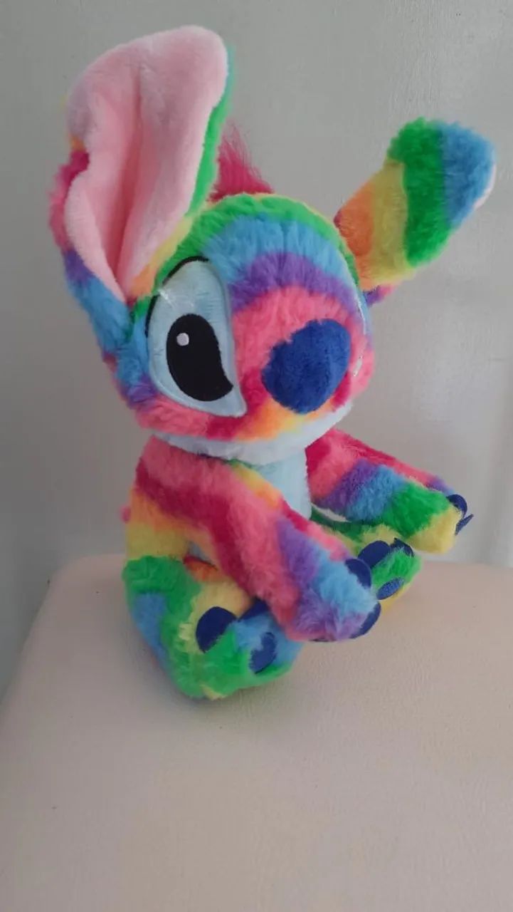 Pelúcia Stitch Arco-Íris -nova - Foto 3