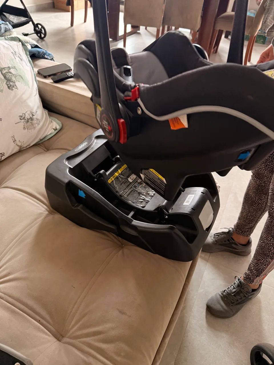 carrinho Kiddo Eclipse Travel System com bebê conforto original. - Foto 5