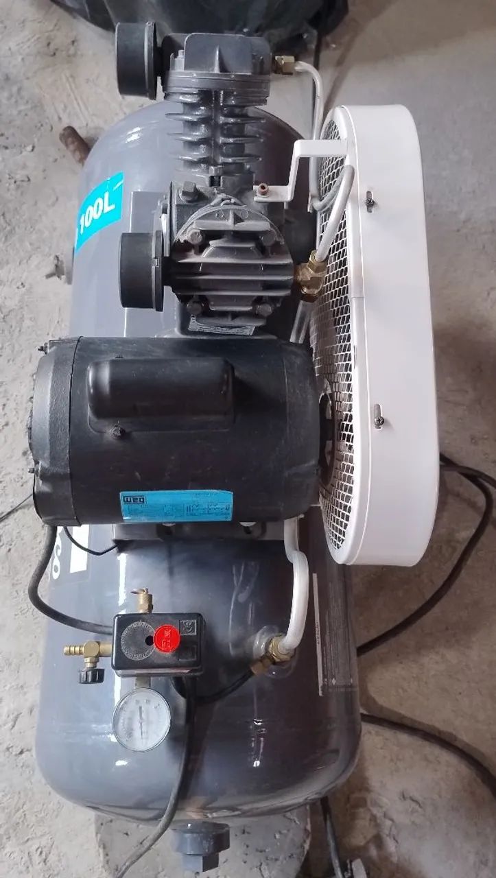 Compressor 100 litros novo - Foto 4