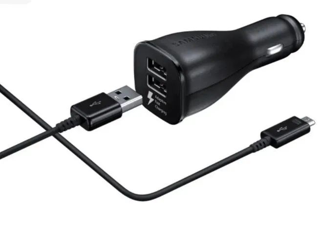 Carregador Veicular SAMSUNG - Fast Charge Dual - Preto - Foto 2