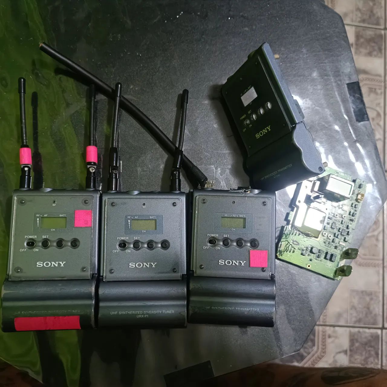 Sony UHF URX-P1 / UTX-P1 - Ligam, com defeito - Retirada de peças
