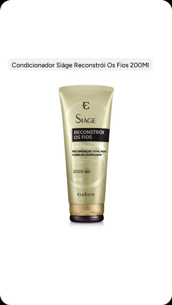Eudora Siàge Combo - Shampoo + Condicionador + Óleo de Argan - Foto 3