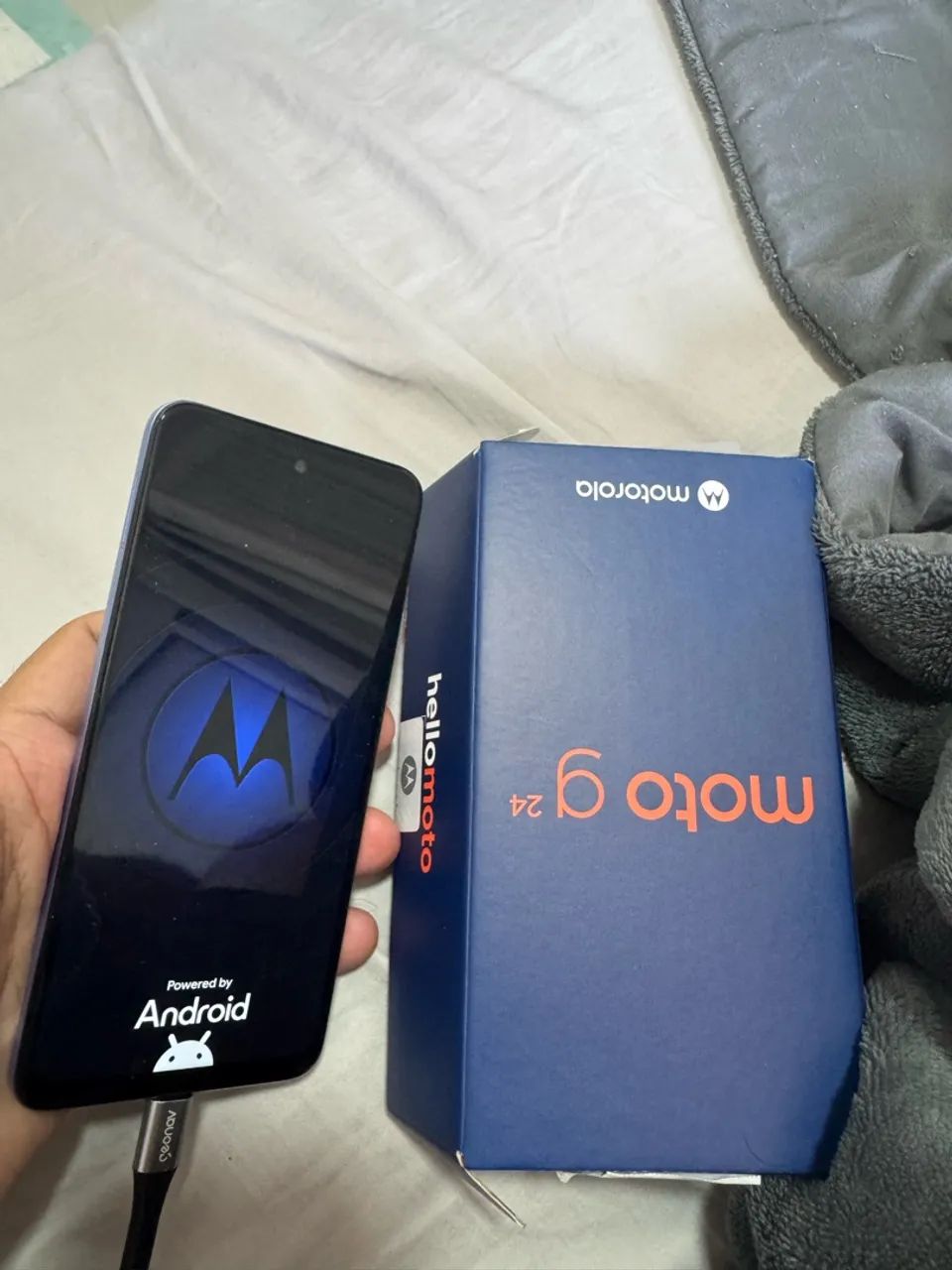 Celular smartphone Motorola G24 Azul - Foto 3