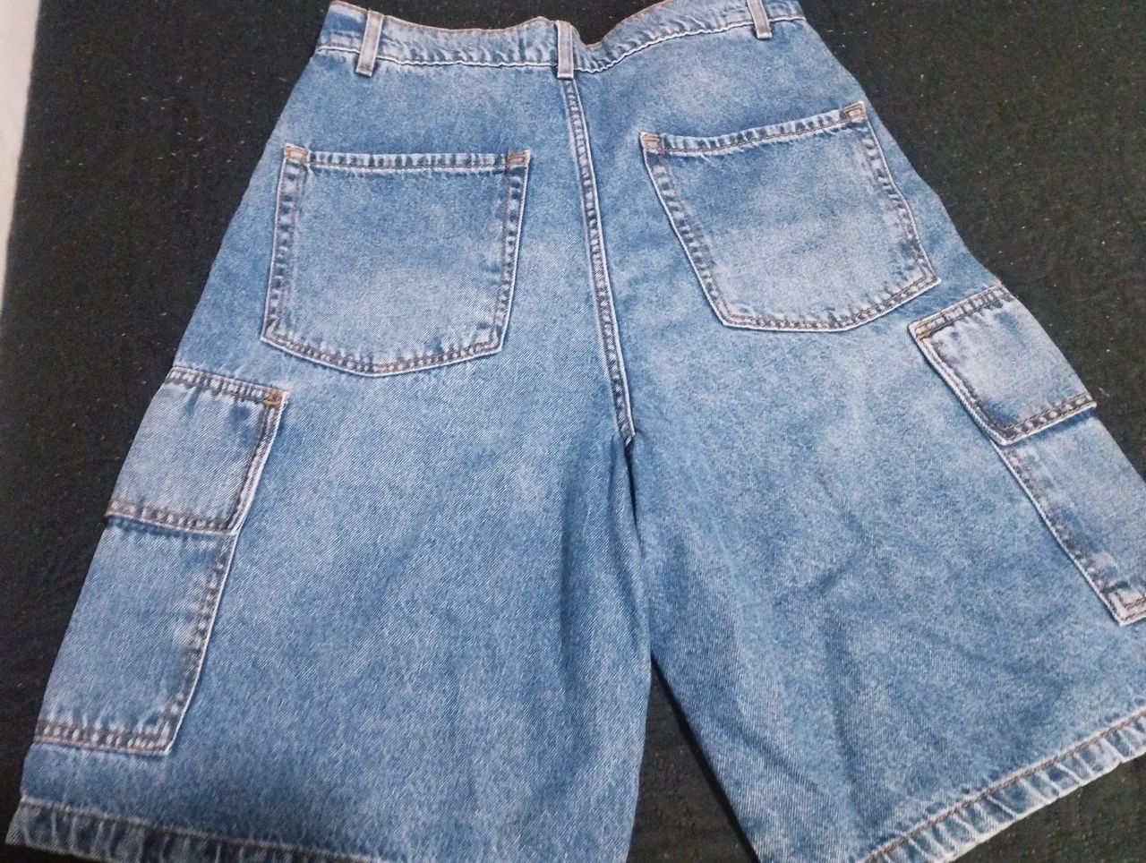 Short jeans azul  - Foto 4