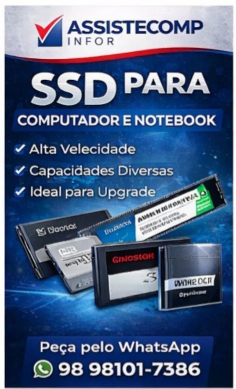 SSD de várias marcas e modelos 65724025429123120